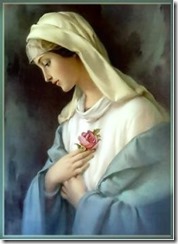 Mother Mary lady in blue