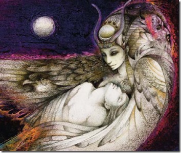 isis and osiris, artist susan-seddon-boulet