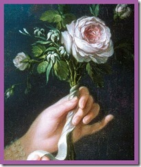 Marie Antoinette - a la rose by artist LeBrun - detail